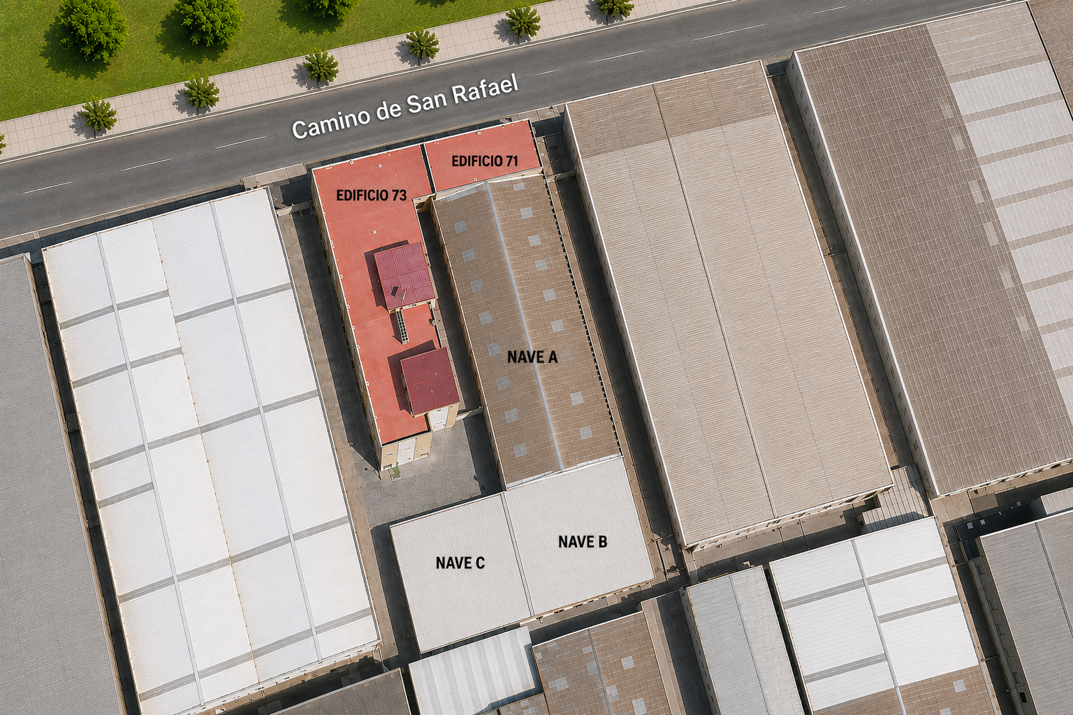 Emplazamiento de los inmuebles